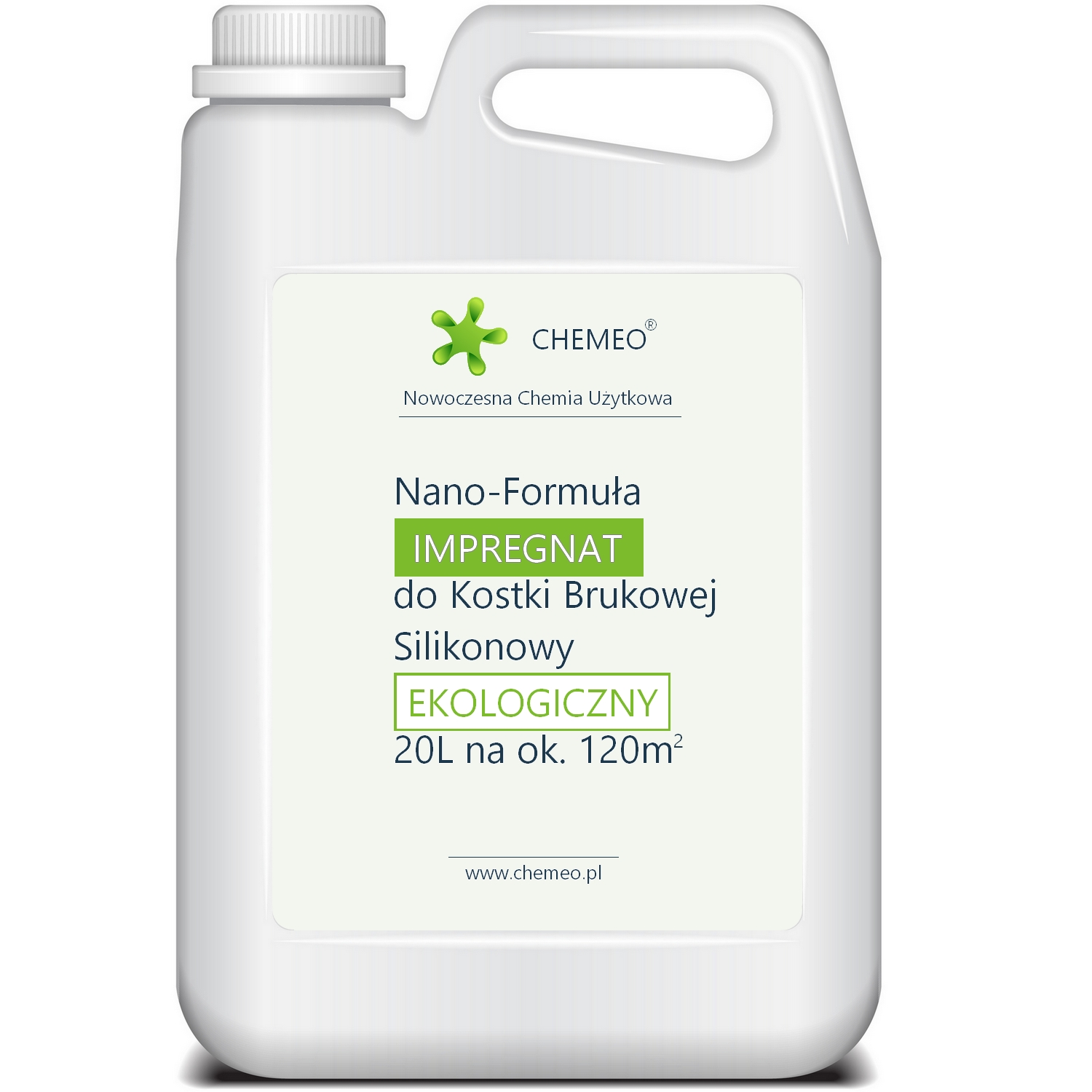 Impregnat do Kostki Brukowej i Betonu 20L Silikonowy (Hydrofobowy), Bezbarwny | Ekologiczny (+Dodatki)