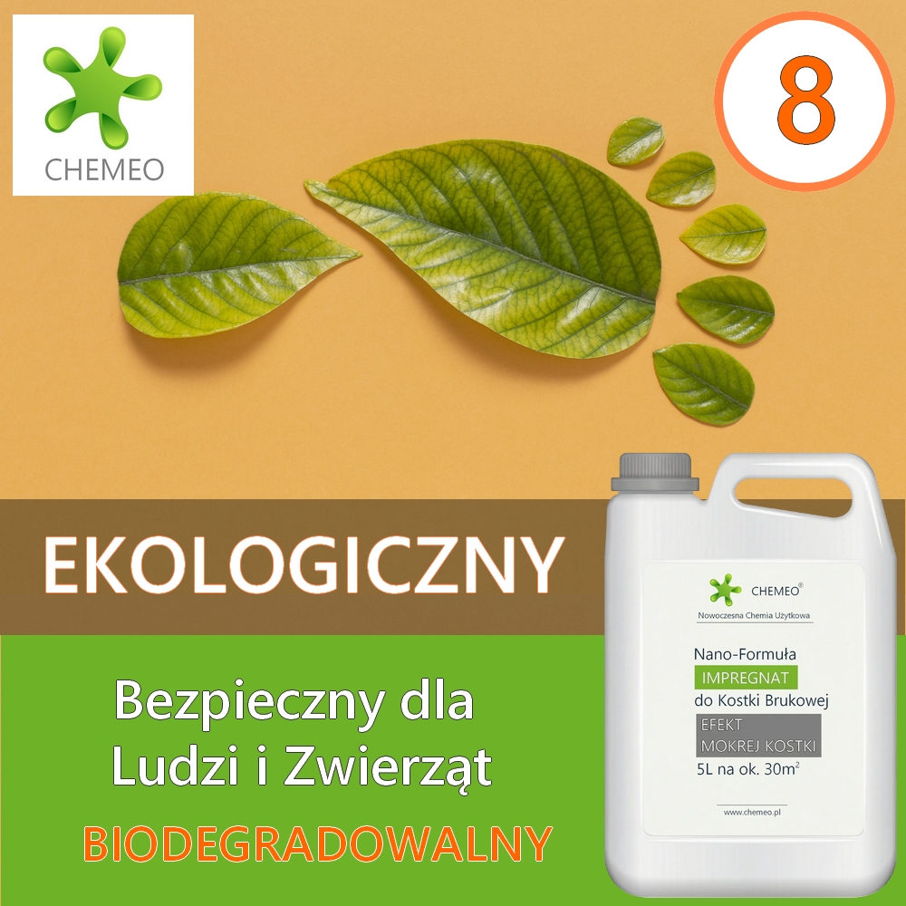 Impregnat do Kostki Brukowej i Betonu 10L Silikonowy, Bezbarwny | Efekt Mokrej Kostki (+Dodatki) - obrazek 9