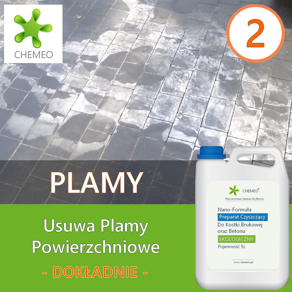 Preparat Czyszczący do Kostki Brukowej oraz Betonu 2L | Ekologiczny (+Dodatki) - obrazek 3